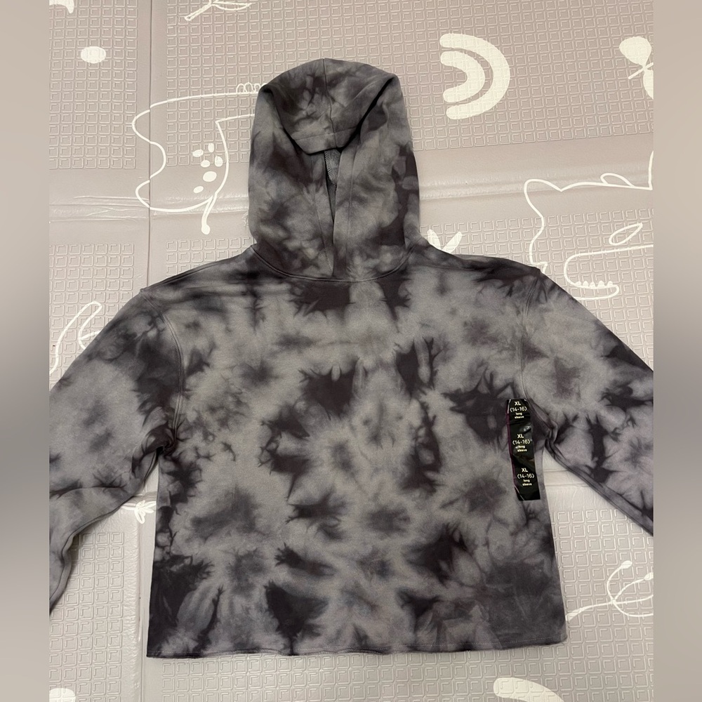art class Black and Gray Tie-Dye Hoodie